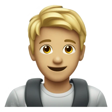 smiling boy in car interior sticker