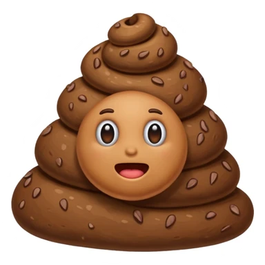 poop with no face sticker