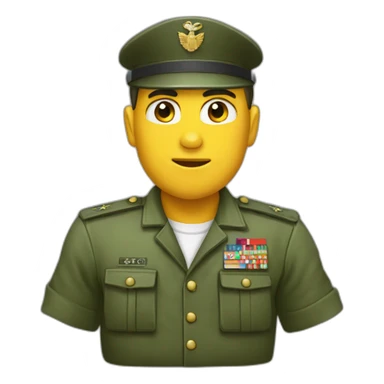 Buzo saludo militar  sticker