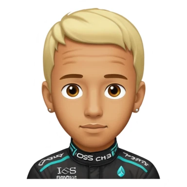 lewis hamilton blonde hair sticker