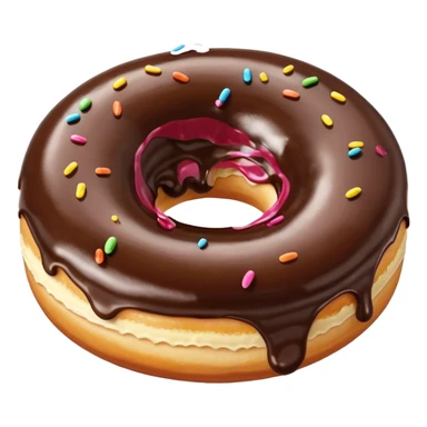 donuts chocolate topping sticker