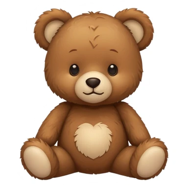 Cute flat-style teddy bear icon for infant daycare. i want to feel safe when see that teddy
 sticker