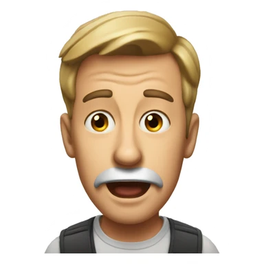 Englishman have a surprised  sticker