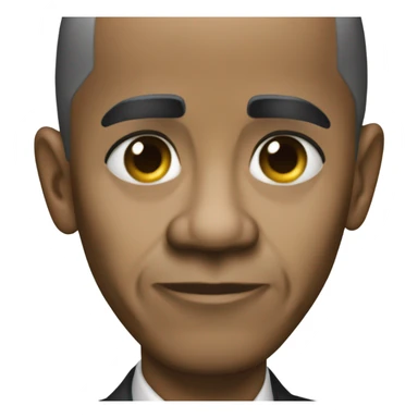 Blank stare Barack Obama  sticker