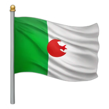 apple company logo with Algeria flag sticker