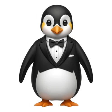 A luxury penguin sticker