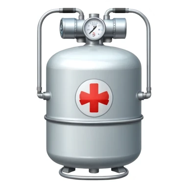 medical oxygen sticker