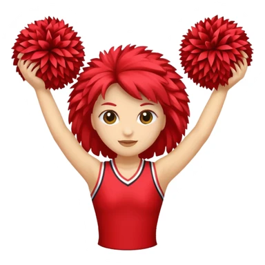 cheerleader pom pom sticker