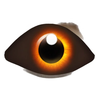 Eye of Sauron with glowing orange iris, set in a dark tower of Mordor sticker