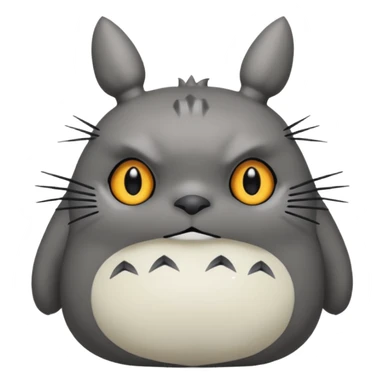 Totoro tierno que se parezca al real  sticker