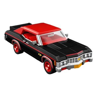 Batman’s race-bred 1969 Chevy Impala Lego  sticker