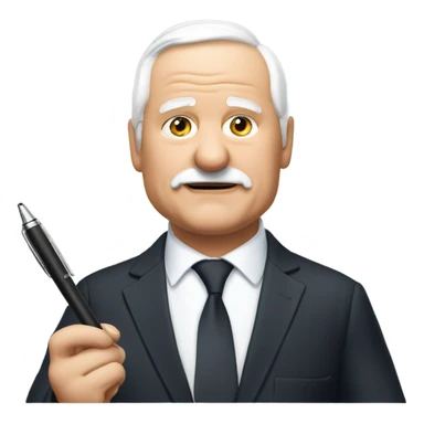 Václav Klaus holdin pen sticker