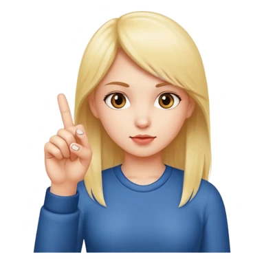 Girl with middle finger  sticker
