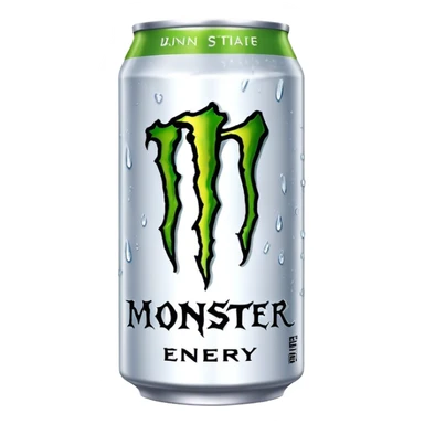 Monster energy drink white sticker