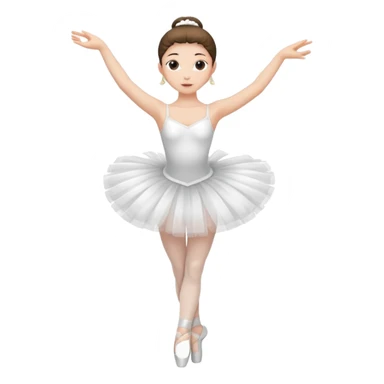 full body balet with tutu sticker