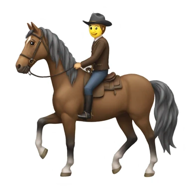 Un cheval sur un cheval sur un cheval sticker