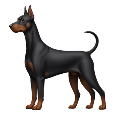 black doberman Y3 sticker