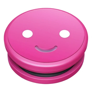 pink press button sticker