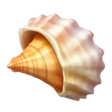 Conch seashell sticker