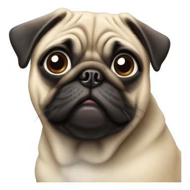 Pug dog  sticker