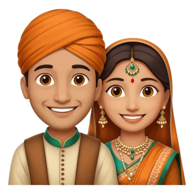 2 indian couple beautiful 😍 full size sticker
