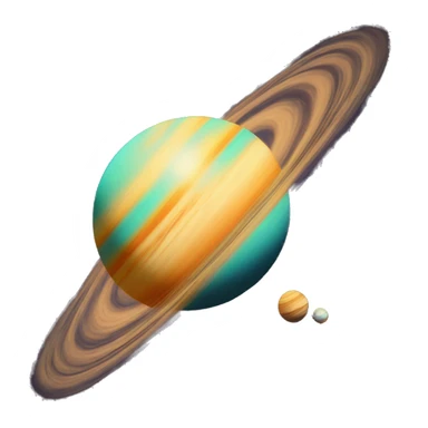 Vintage Planets comet streak motion blur sticker