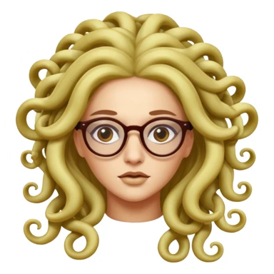 Medusa Versace with glasses  sticker