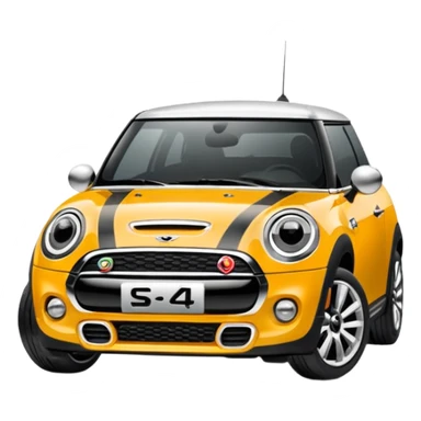 create me a mini cooper s logo emoji sticker