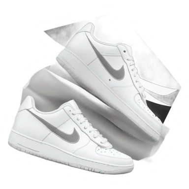 White Nike sticker
