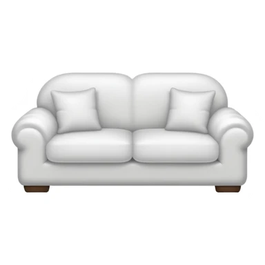 comfy white couch sticker