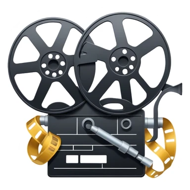 Film reel with shit reels sticker