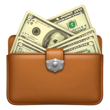 Aviator money emoji, wallet full of cash, casino vibe, premium 3D emoji style, clean, no background
 sticker