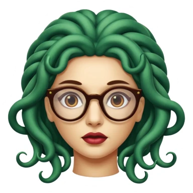 Medusa Versace with glasses  sticker