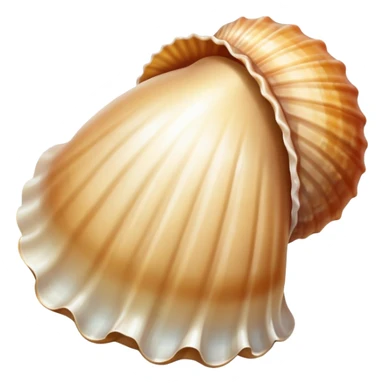 Sea shell wearing bathing suit sticker