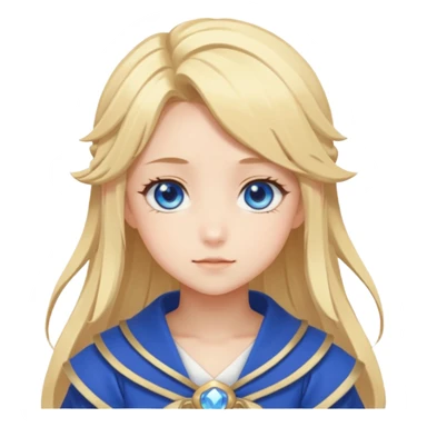 Cute Lumine from Genshin Impact in Hoyoverse Anime Style  sticker