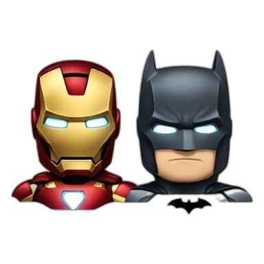 Iron man and batman sticker