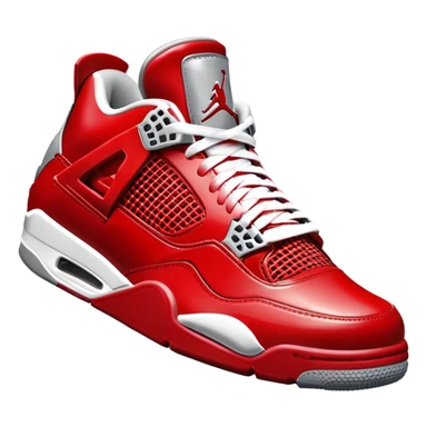 All red air Jordan 4 sticker