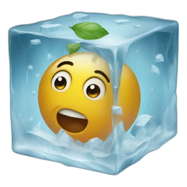 NUMBER 1 INSIDE AN ICE CUBE sticker