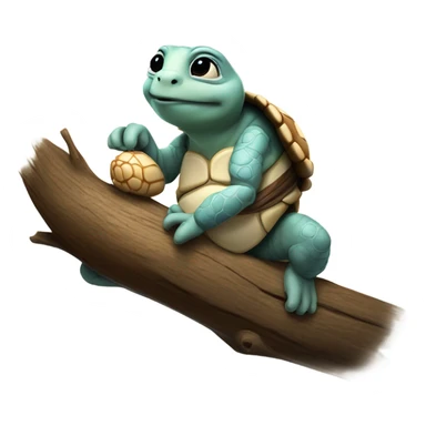 Master Oogway from Kung Fu Panda meditates on a branch sticker