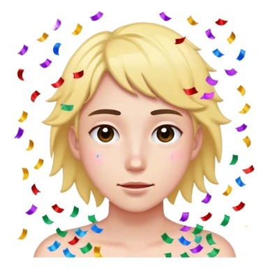 Confetti floater sticker