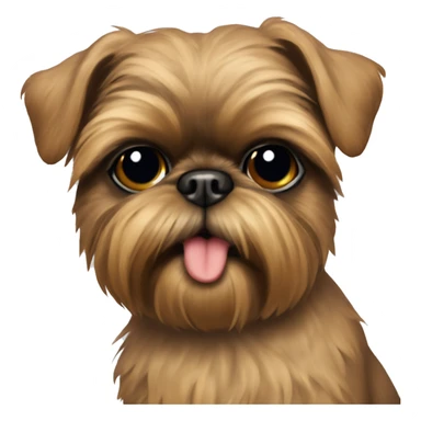 brussels griffon peace sign  sticker