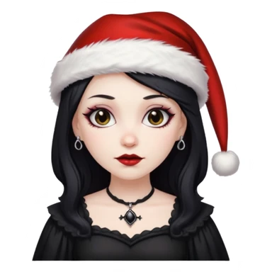 Goth Dommy mommy Santa Clause sticker