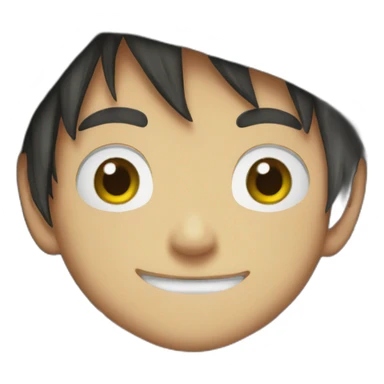 luffy with algerian flag sticker