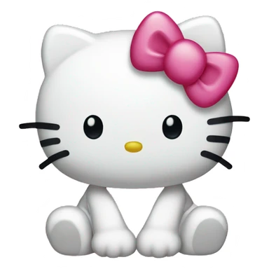 Tanned hello kitty sticker