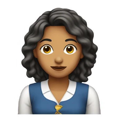 colombiana saludando sticker