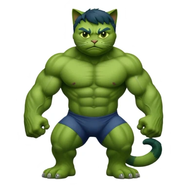CAT+Hulk sticker