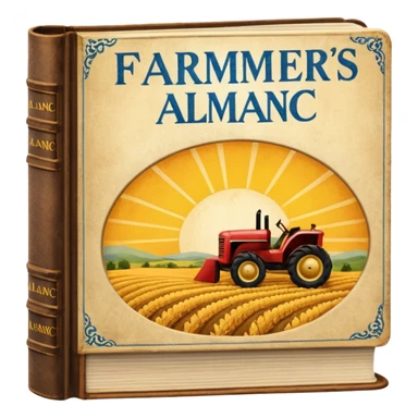 Farmers' Almanac sticker