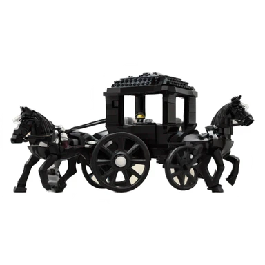 Evil Darth Vader’s Lego. 2 horse drawn 4 wheeled coach  sticker