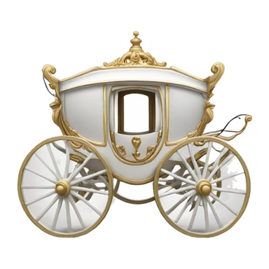 carriage white sticker