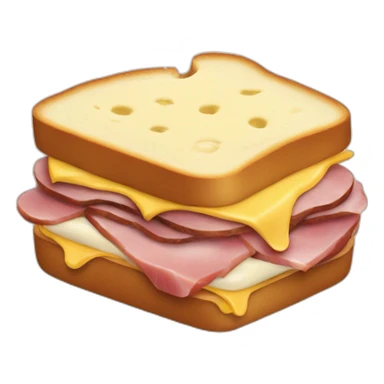 Sandwich-ham-cheese-cream-choclate sticker